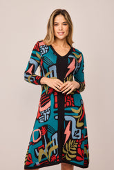 Vestido Largo Musgo Mix